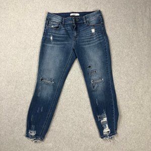 🌼 Cello | Beautiful Ankle & Cropped Distressed Jeans | Size 7